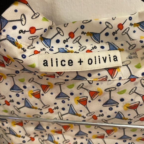 Silk Alice + Olivia button-down - Picture 5 of 7